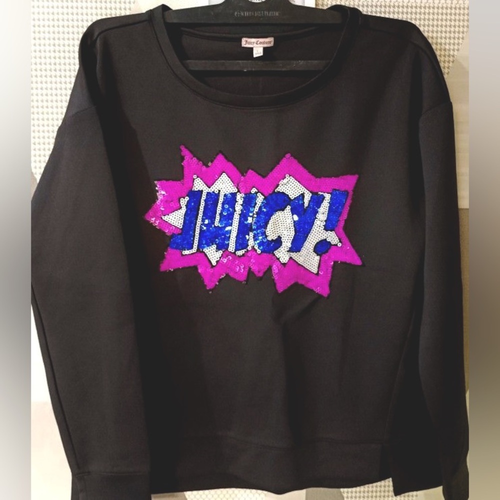 Juicy Couture sequin long sleeve sweatshirt - Women’s Large